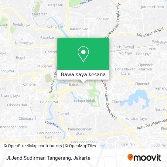 Peta Jl.Jend.Sudirman Tangerang