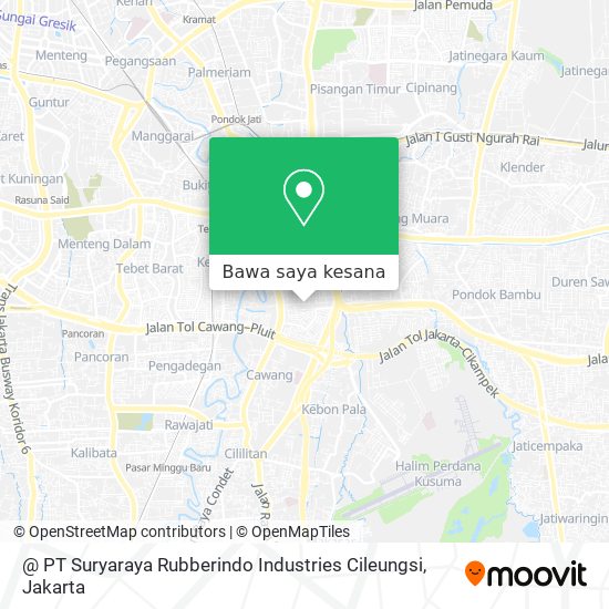Peta @ PT Suryaraya Rubberindo Industries Cileungsi