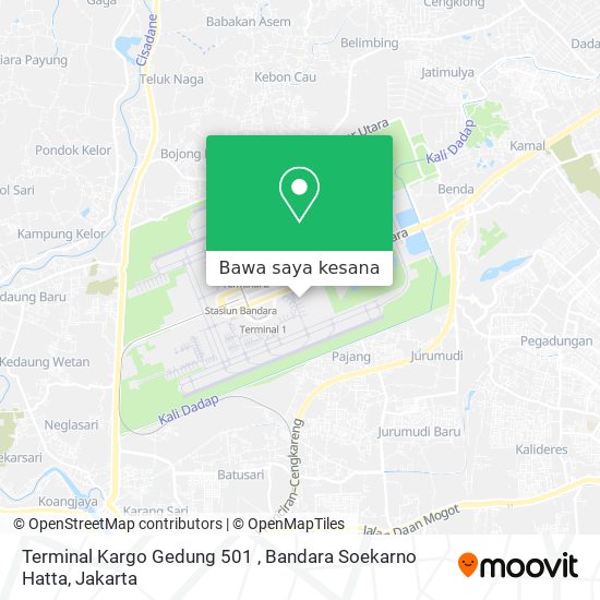 Peta Terminal Kargo Gedung 501 , Bandara Soekarno Hatta