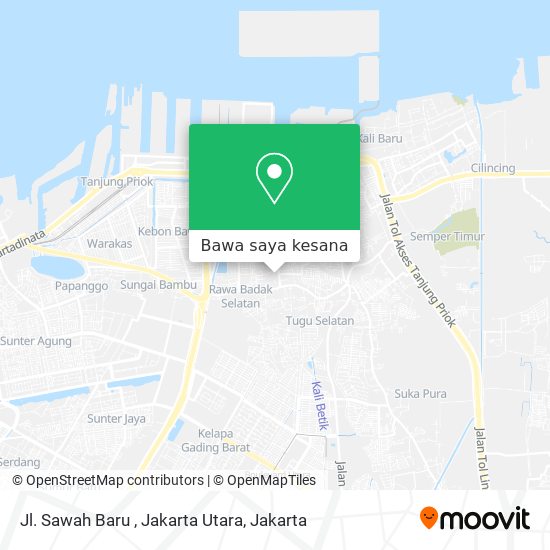 Peta Jl. Sawah Baru , Jakarta Utara