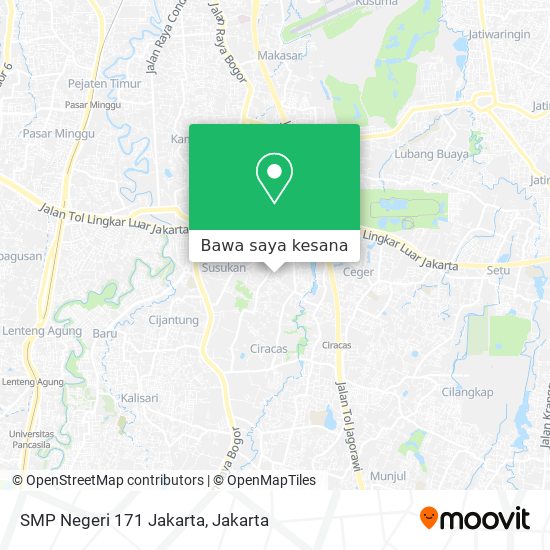 Peta SMP Negeri 171 Jakarta