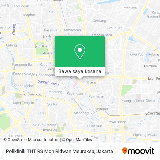 Peta Poliklinik THT RS Moh Ridwan Meuraksa