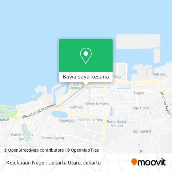 Peta Kejaksaan Negeri Jakarta Utara