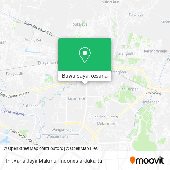 Peta PT.Varia Jaya Makmur Indonesia