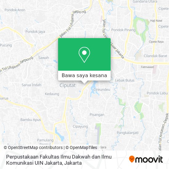 Peta Perpustakaan Fakultas Ilmu Dakwah dan Ilmu Komunikasi UIN Jakarta