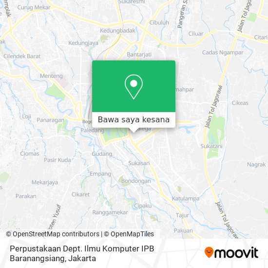 Peta Perpustakaan Dept. Ilmu Komputer IPB Baranangsiang