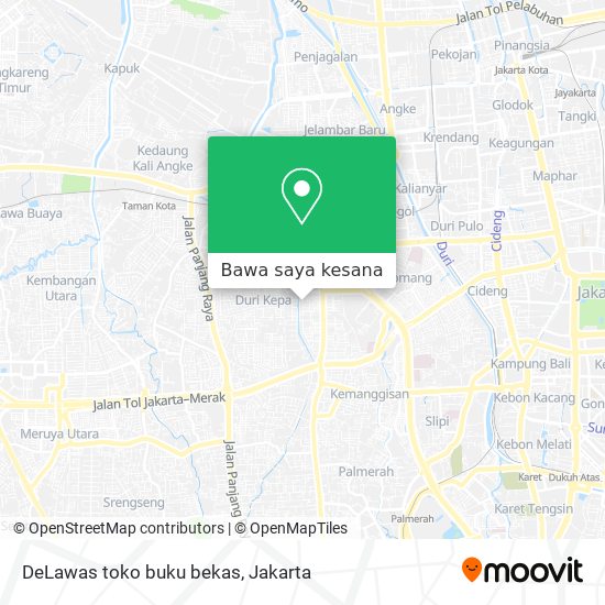 Peta DeLawas toko buku bekas