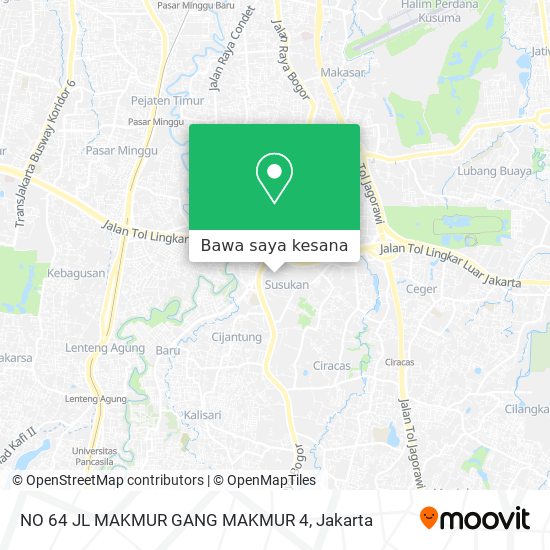 Peta NO 64 JL MAKMUR GANG MAKMUR 4