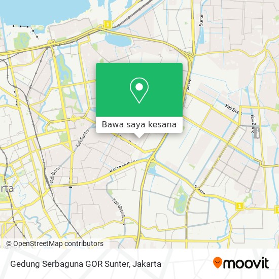 Peta Gedung Serbaguna GOR Sunter