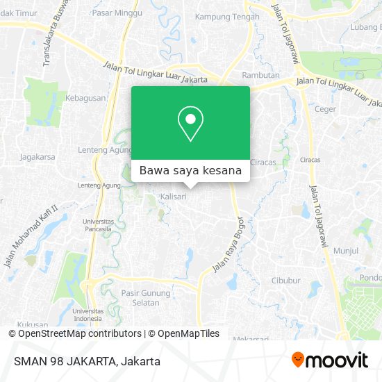 Peta SMAN 98 JAKARTA