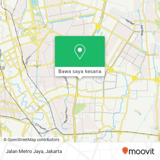 Peta Jalan Metro Jaya