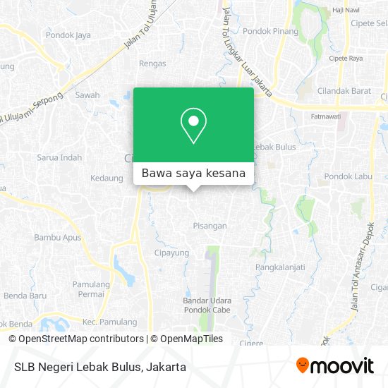 Peta SLB Negeri Lebak Bulus