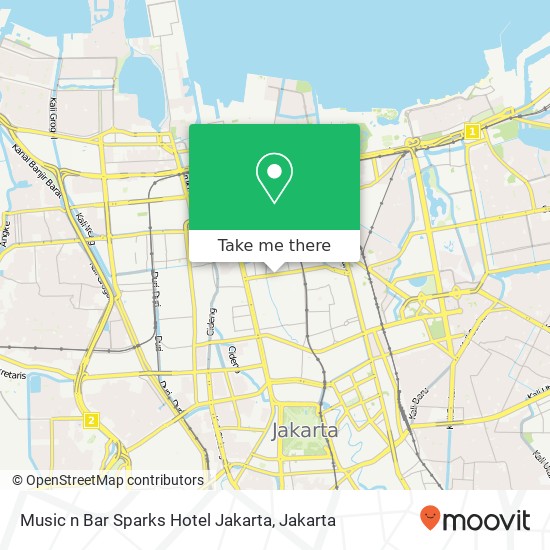 Peta Music n Bar Sparks Hotel Jakarta