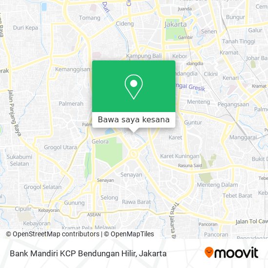 Peta Bank Mandiri KCP Bendungan Hilir