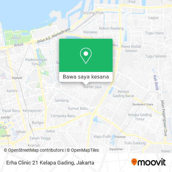 Peta Erha Clinic 21 Kelapa Gading