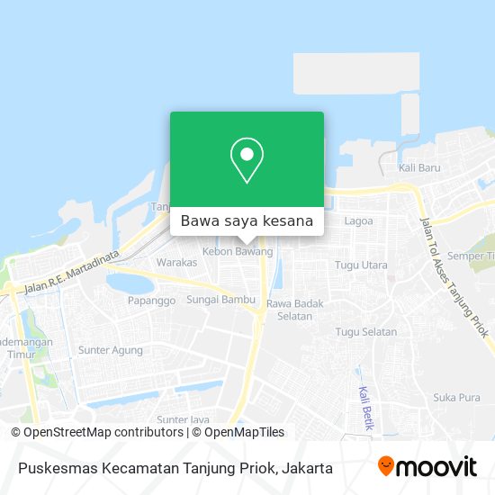 Peta Puskesmas Kecamatan Tanjung Priok