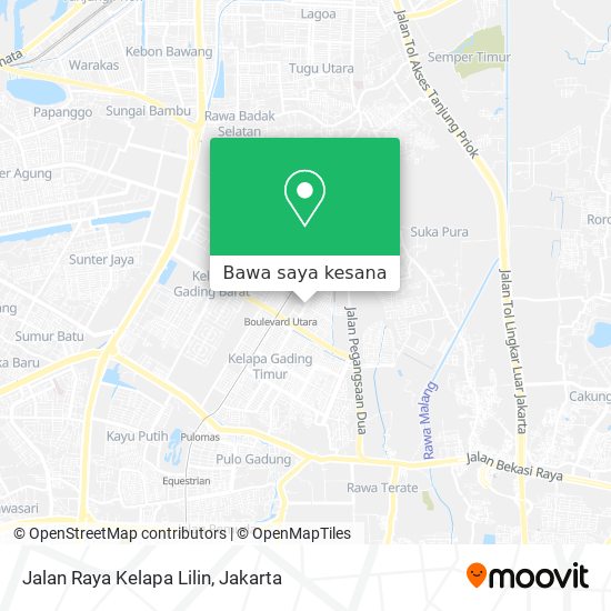 Peta Jalan Raya Kelapa Lilin