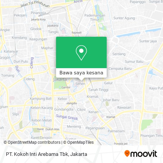Peta PT. Kokoh Inti Arebama Tbk