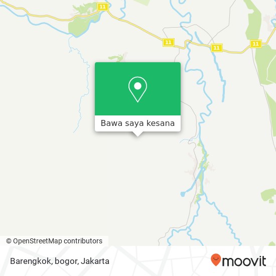 Peta Barengkok, bogor