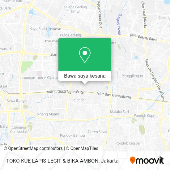 Peta TOKO KUE LAPIS LEGIT & BIKA AMBON