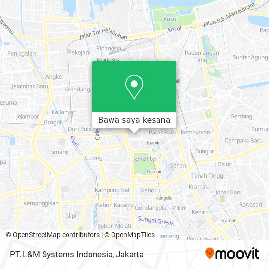 Peta PT. L&M Systems Indonesia