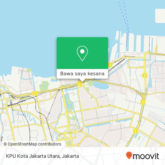 Peta KPU Kota Jakarta Utara