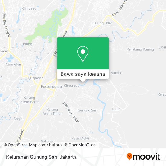 Peta Kelurahan Gunung Sari