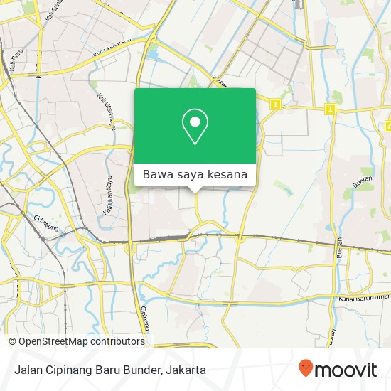 Peta Jalan Cipinang Baru Bunder