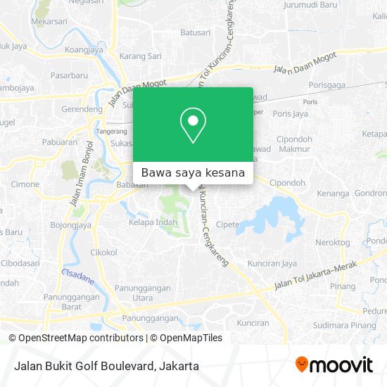 Peta Jalan Bukit Golf Boulevard