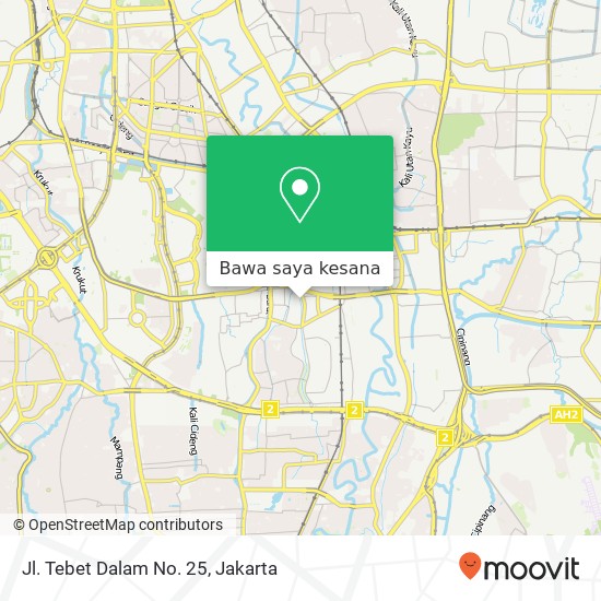 Peta Jl. Tebet Dalam No. 25