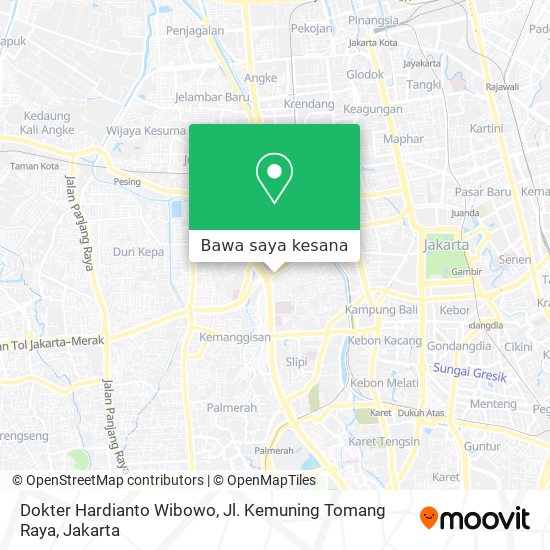 Peta Dokter Hardianto Wibowo, Jl. Kemuning Tomang Raya
