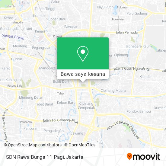 Peta SDN Rawa Bunga 11 Pagi