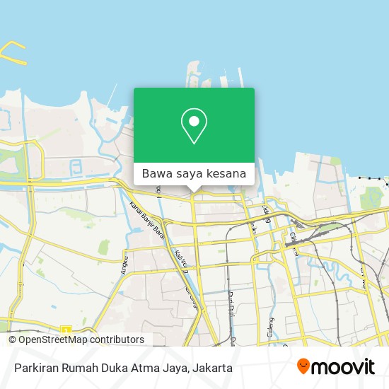 Peta Parkiran Rumah Duka Atma Jaya