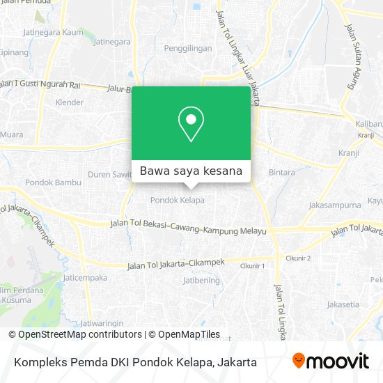Peta Kompleks Pemda DKI Pondok Kelapa