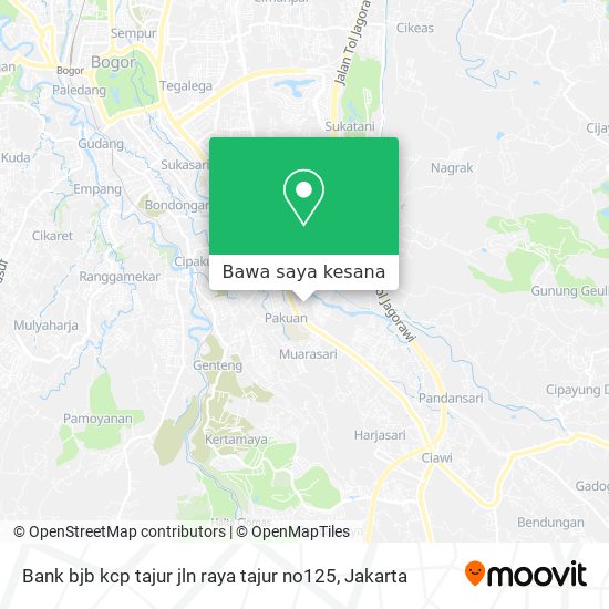 Peta Bank bjb kcp tajur jln raya tajur no125