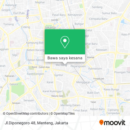 Peta Jl.Diponegoro 48, Menteng
