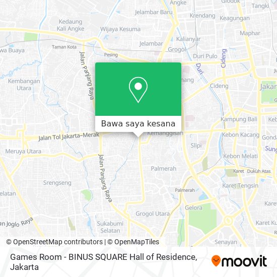 Peta Games Room - BINUS SQUARE Hall of Residence