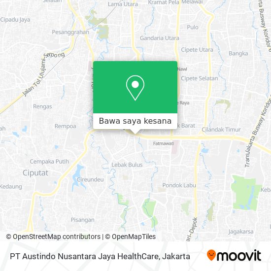 Peta PT Austindo Nusantara Jaya HealthCare