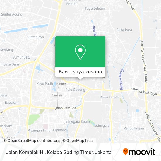 Peta Jalan Komplek HI, Kelapa Gading Timur