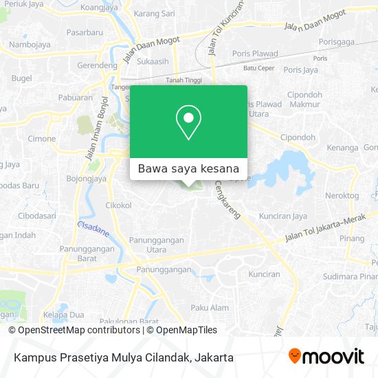 Peta Kampus Prasetiya Mulya Cilandak