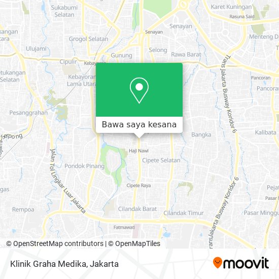 Peta Klinik Graha Medika