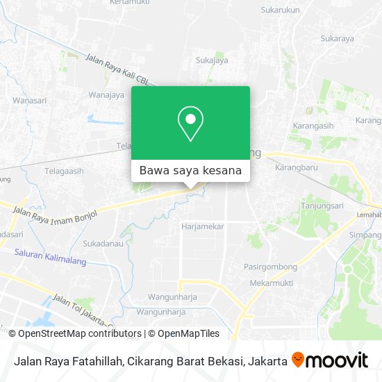 Peta Jalan Raya Fatahillah, Cikarang Barat Bekasi