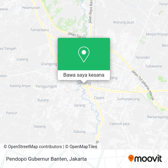 Peta Pendopo Gubernur Banten