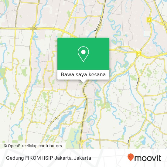 Peta Gedung FIKOM IISIP Jakarta