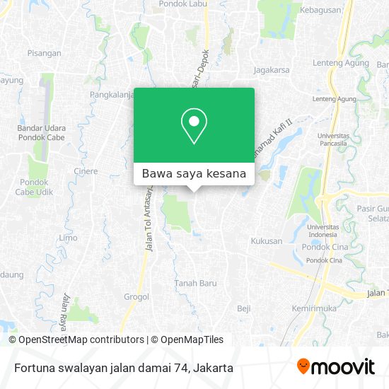 Peta Fortuna swalayan jalan damai 74