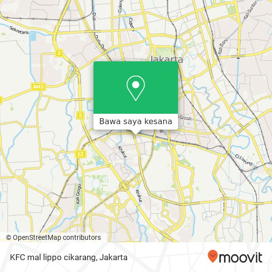 Peta KFC mal lippo cikarang