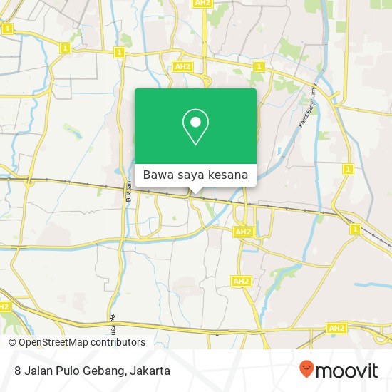 Peta 8 Jalan Pulo Gebang