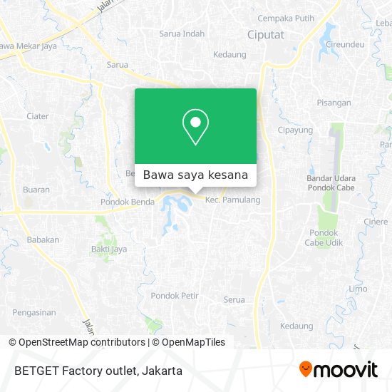 Peta BETGET Factory outlet