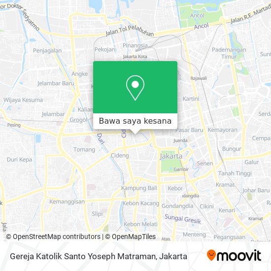 Peta Gereja Katolik Santo Yoseph Matraman