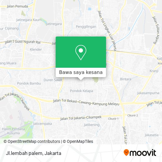 Peta Jl.lembah palem